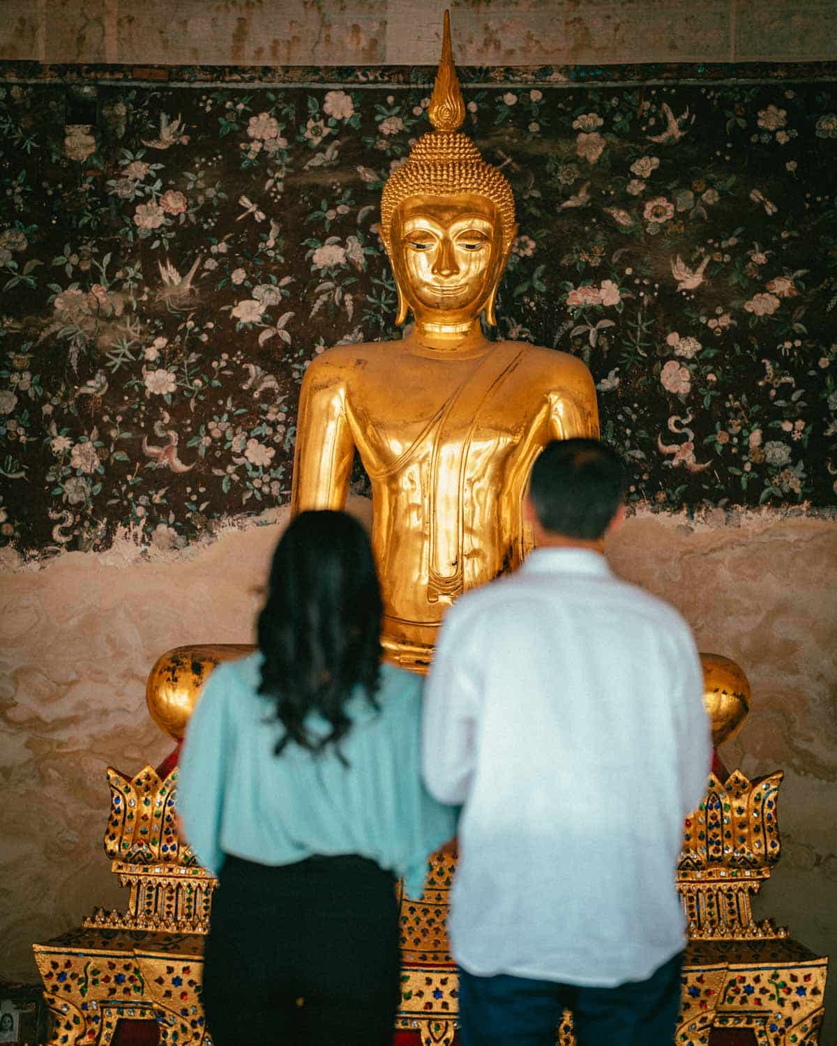 Various Buddha images in Bangkok temples